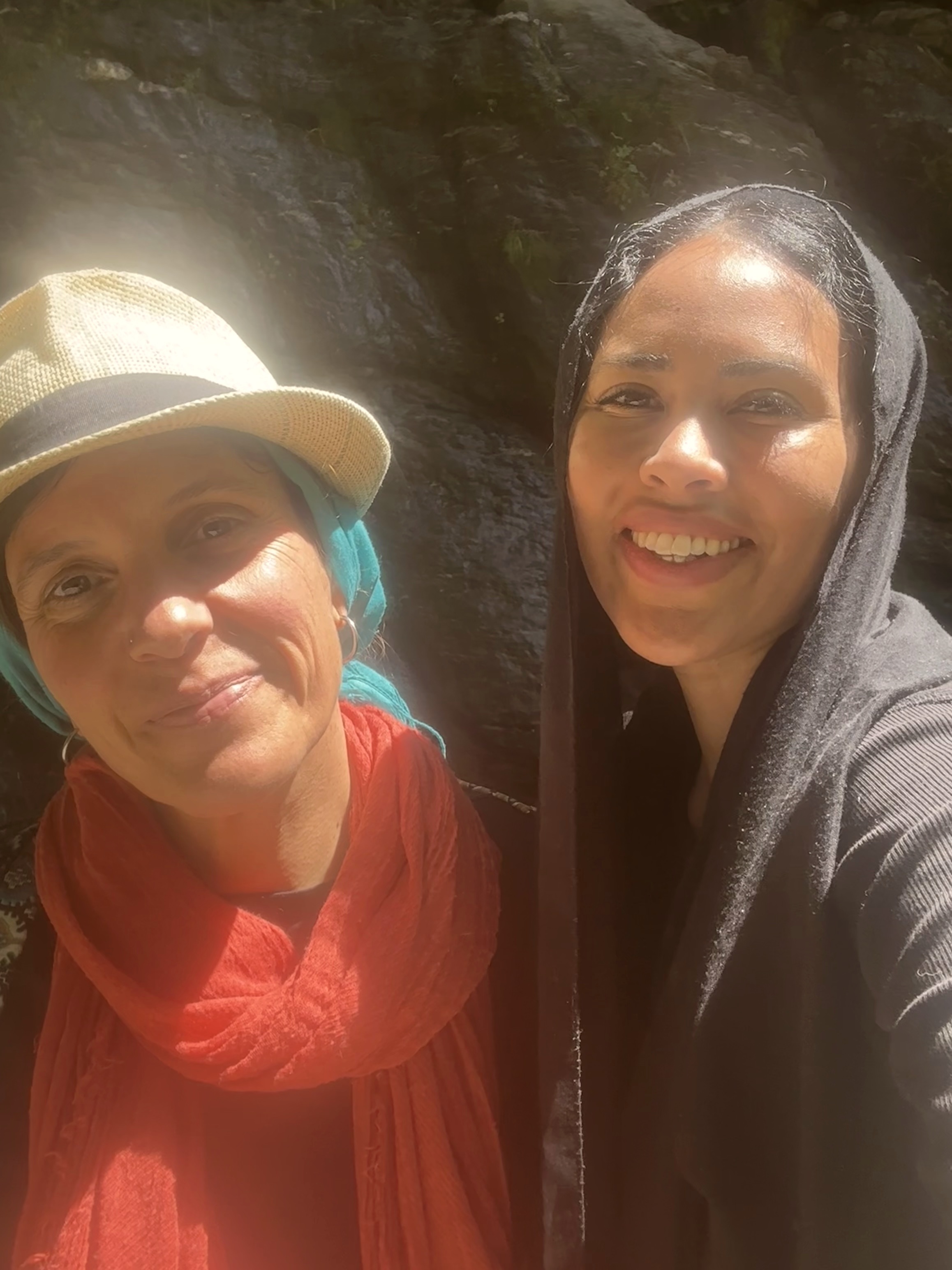 Hannah and Safiya, retreat facilitators