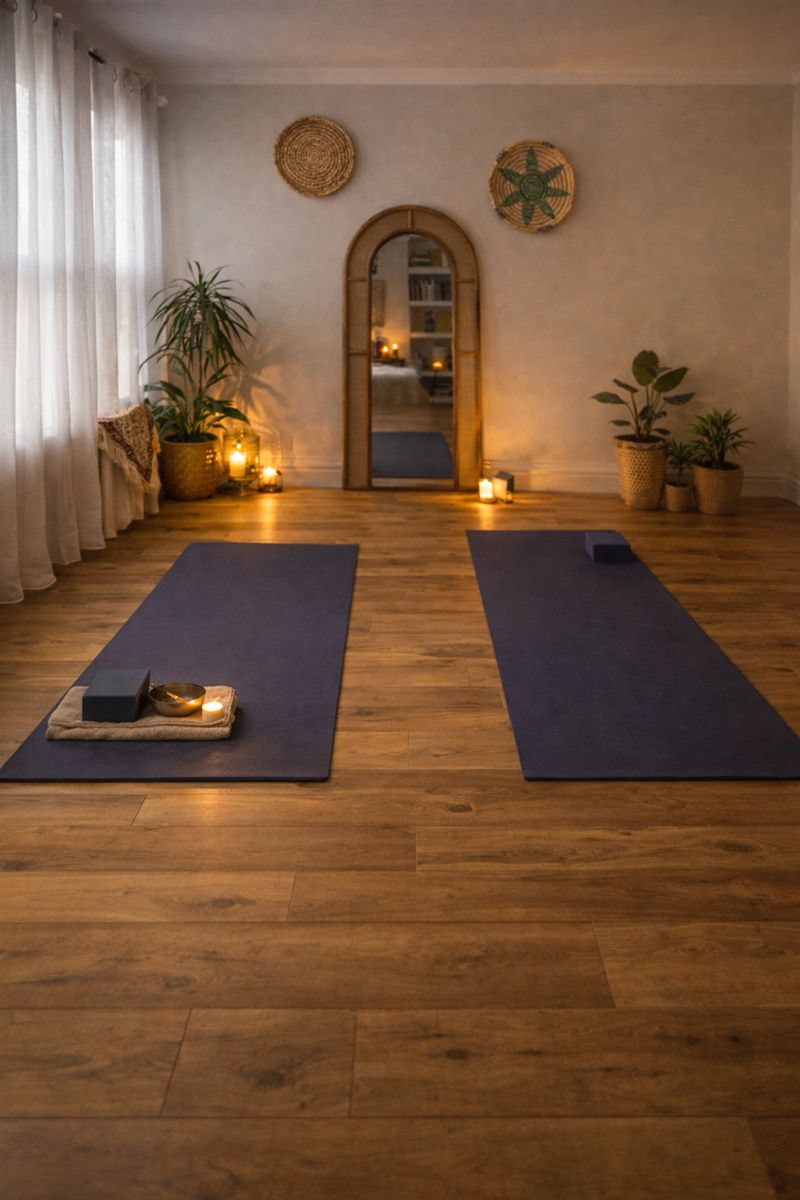 Private yoga session space